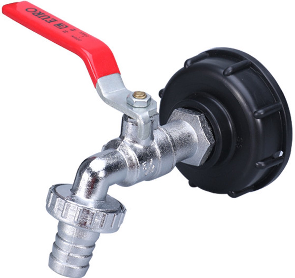 Accessoires voor tonvaten - kraanconnector - IBC-tonvatkraan - 1/2 legering kraan + legering kraan - hardware accessoires