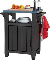Keter Unity Classic BBQ tafel - 76,4x52x90cm - 93L - Grafiet