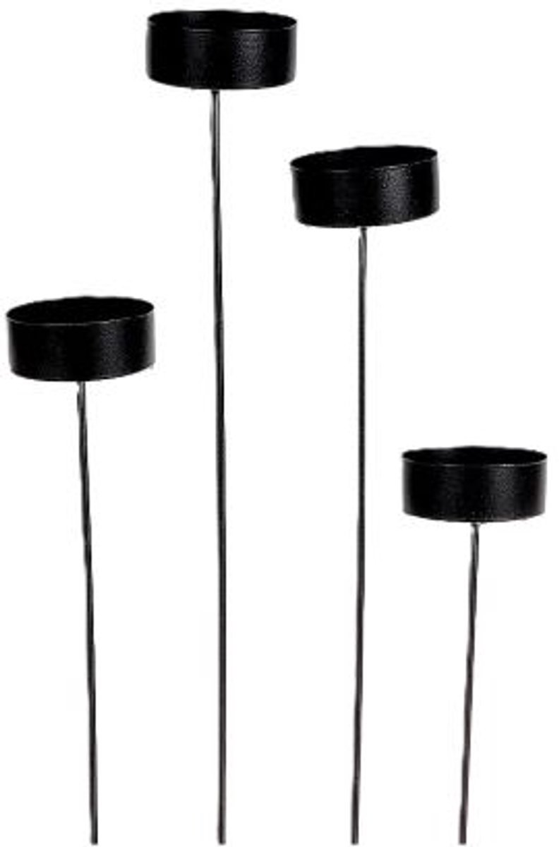 Kaarshouder Zwart Ø4.5cm