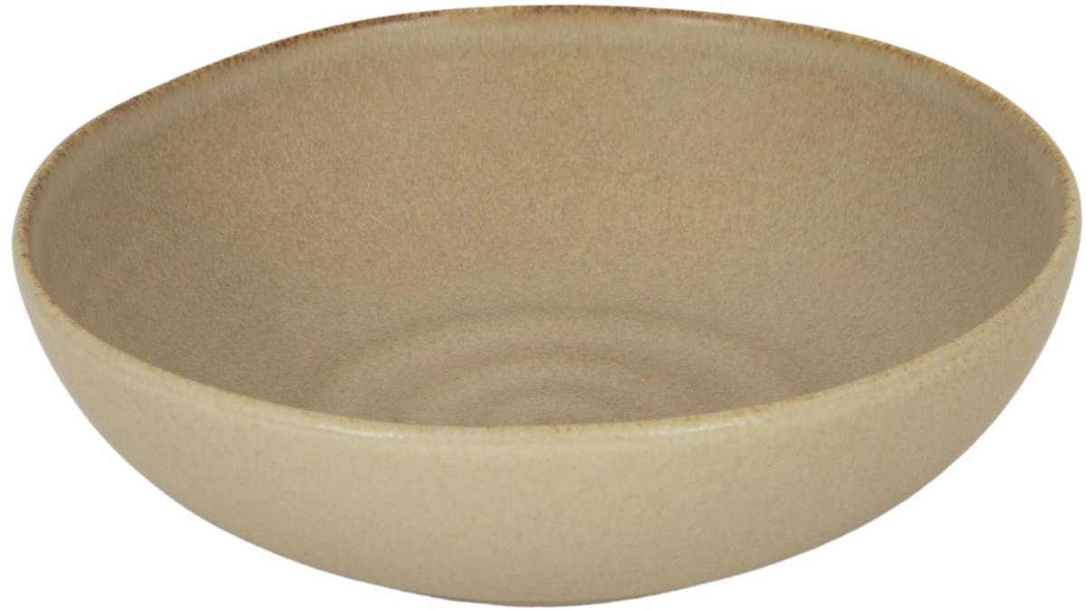 Schaal Clay beige 17x6,5cm doos a 6
