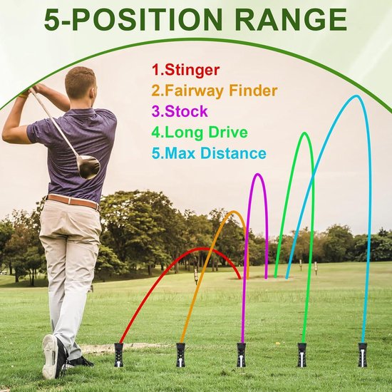 Allecto Plus - Alignment sticks golf oefenstokken met golfbalmarkeerder en pitchvork, handig voor golfaccessoires en het uitlijnen van golfballen. Perfect cadeau voor golfers. van Allecto Plus — afbeelding 5