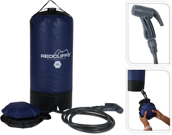 Douche de camping avec pompe 11 litres