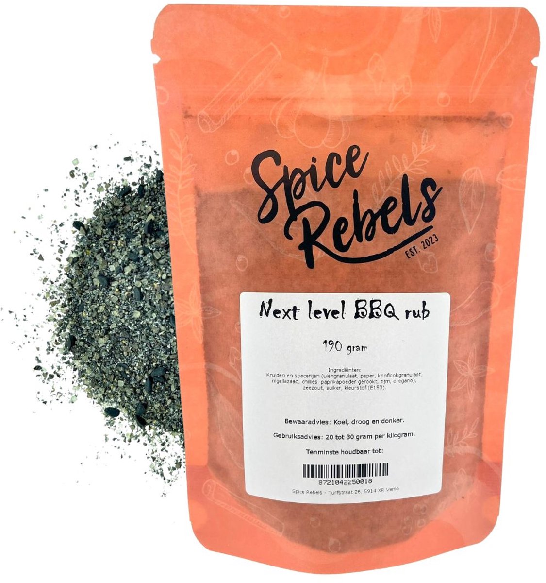 Goedkoopste Spice Rebels - Next Level BBQ rub - zak 190 gram - Barbecuekruiden