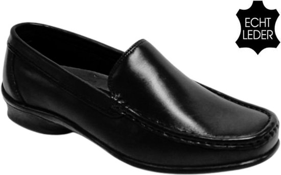 FLEX - Chaussures Homme - Chaussures à enfiler Homme - Mocassins Homme - Blauw - Taille 41 - Cuir Véritable