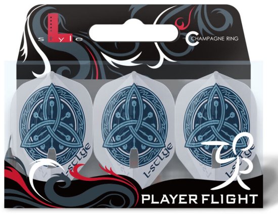 L-Style L1 PRO Viktor Tingstrom Clear White - Dart Flights van L-Style — afbeelding 3
