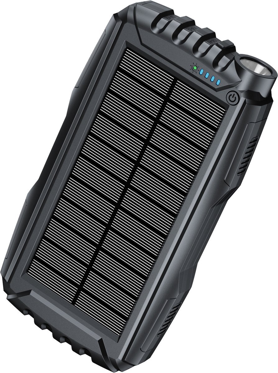 Sounix Powerbank 30000 mAh Zwart met Snellader en