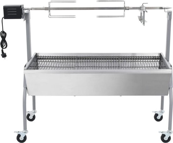 vidaXL Draaispit barbecue met elektrische motor van VidaXL — afbeelding 3