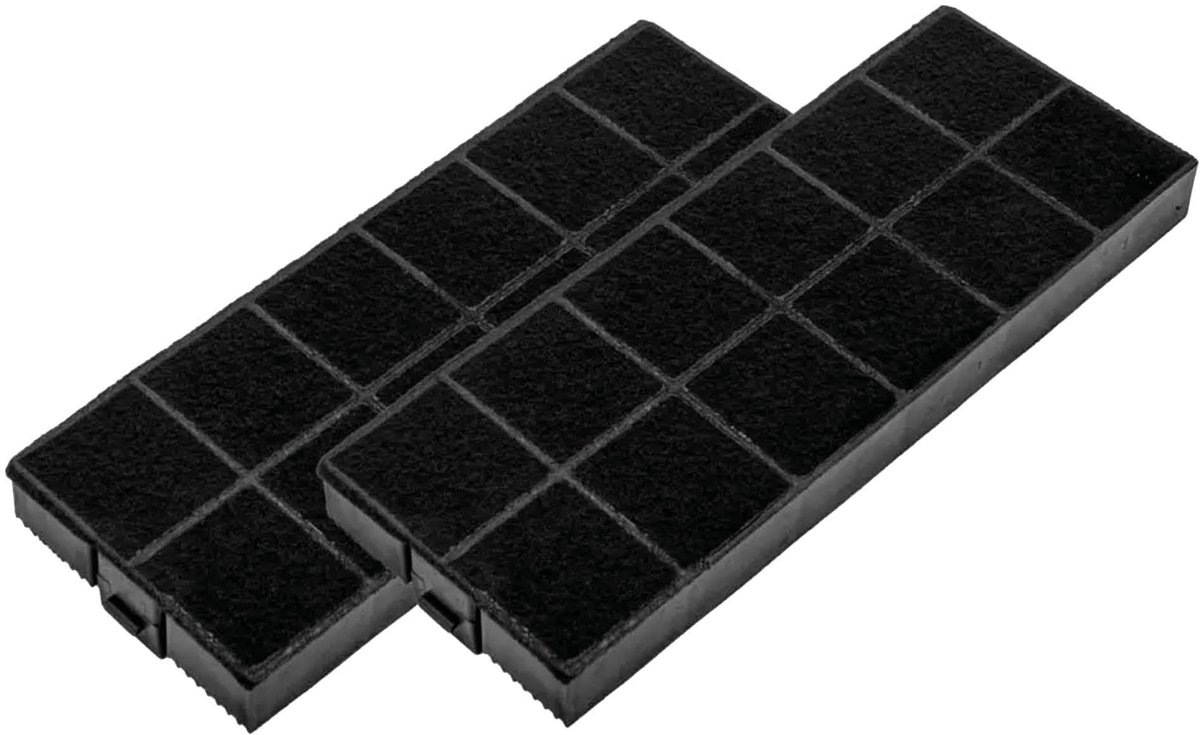 Multaparts® koolstof filter afzuigkap 25 x 9,5 x 2,5 cm - set a 2 stuks - | Filtercassette met actief kool om geurtjes tegen te gaan | Past in veel merken | Alternatief voor ACC918, 89013179, KFEN4520, 34534