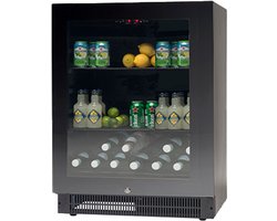 Vestfrost Solutions MFG95 Drankenkoelkast - Greeploos met Zwarte Fullglas deur - 2 tot 10°C - LED binnenverlichting