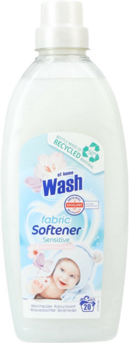 At Home Wasverzachter Sensitive 750 ml - Voordeelverpakking 24 stuks