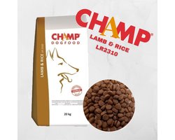Champ Lam rijst 20 kg hondenvoer met zachte beloning Lam
