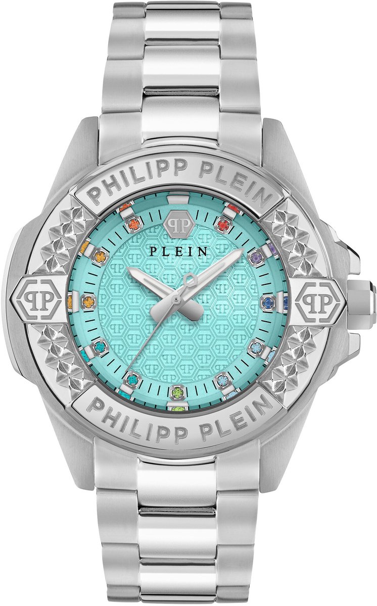Philipp Plein Plein Majesty PWOFA0425 Horloge - Staal - Zilverkleurig - Ø 38 mm