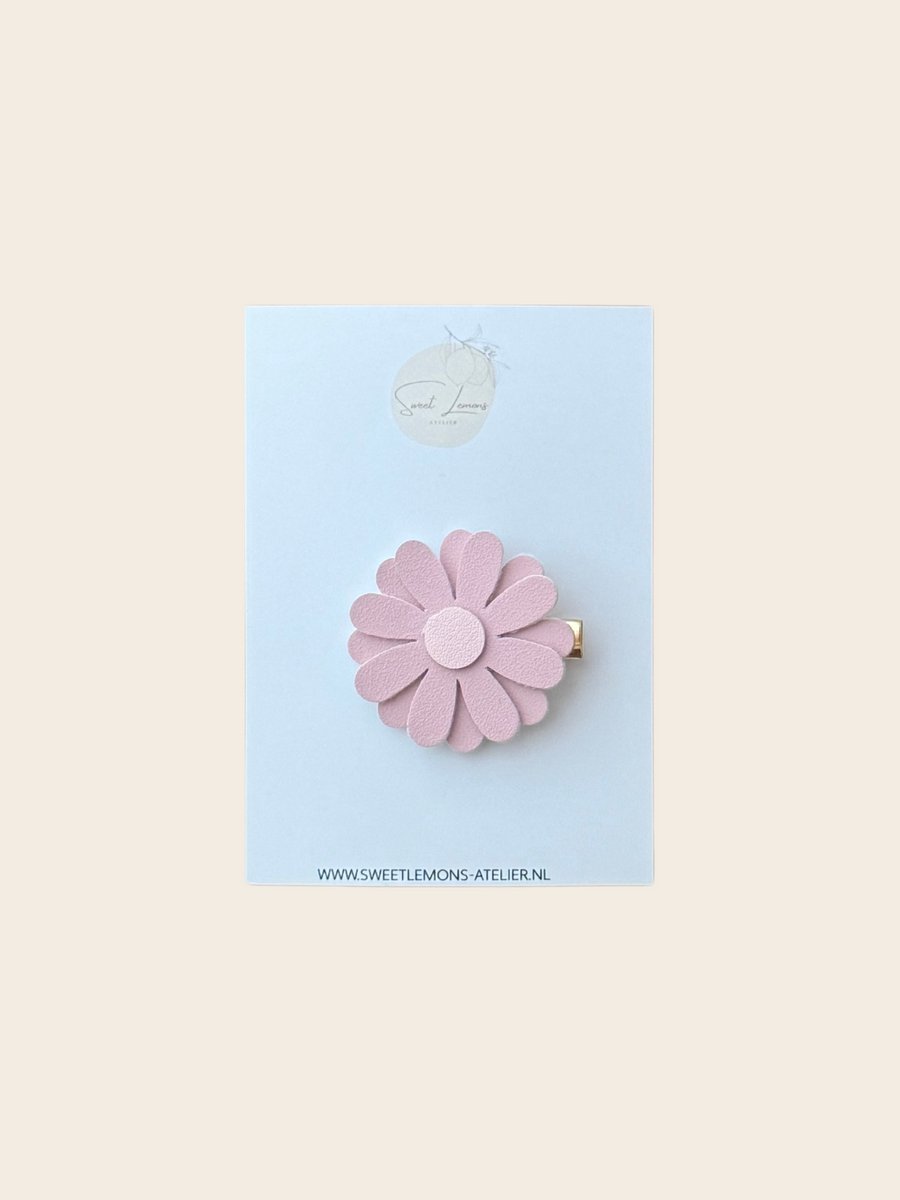 Madelief Haarspeldje - Blush - Alligator Haarspeldje - Haaraccessoires voor Meisjes - Haarspeldjes voor Kinderen - Handgemaakt
