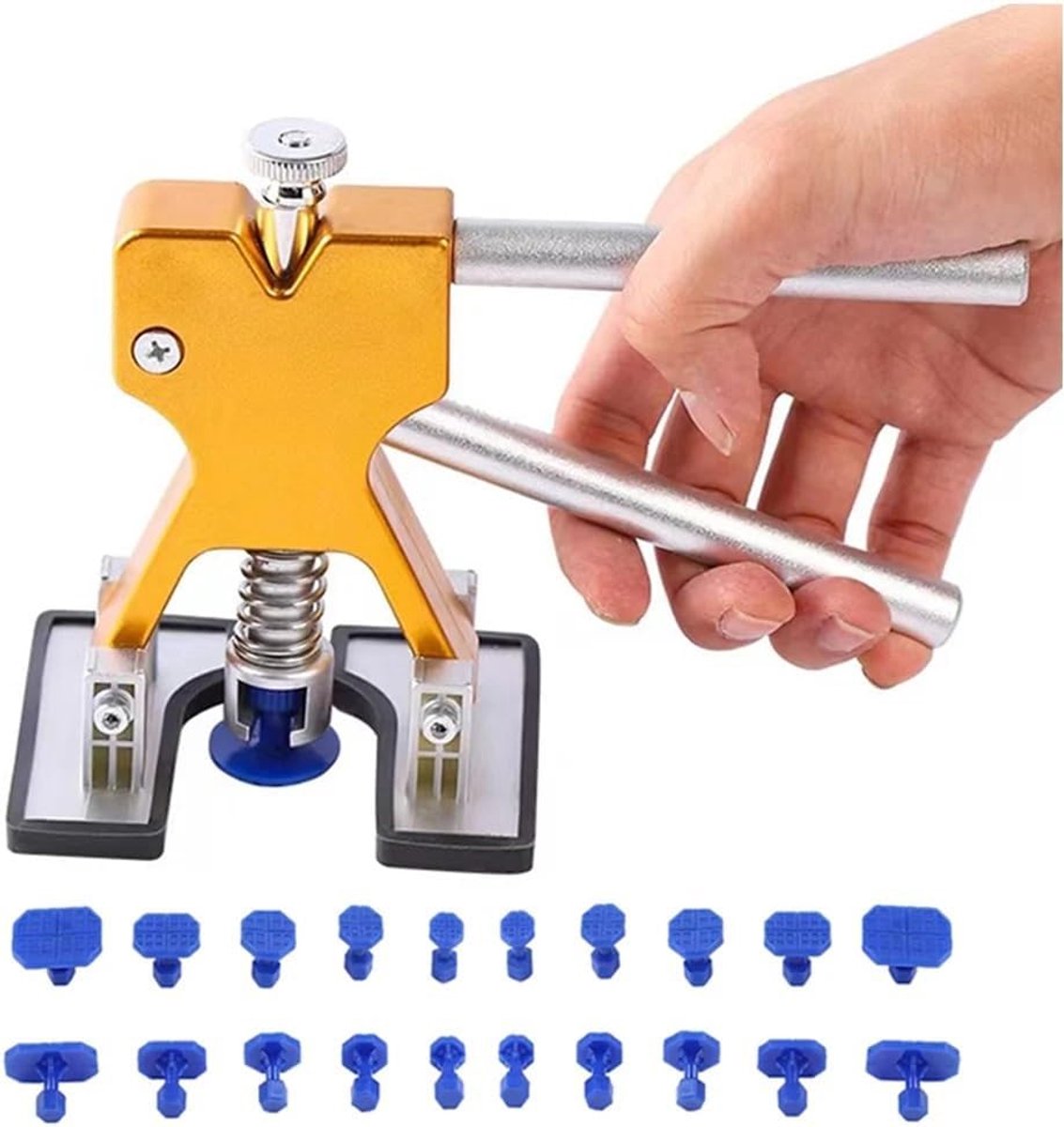 Auto Deukentrekker Spuitvrije Plastic Deuken Reparatieset - voor Auto's Hagelverwijdering Reparatiegereedschap Autowerkplaats Multi-size Zuignap Verwijderaar