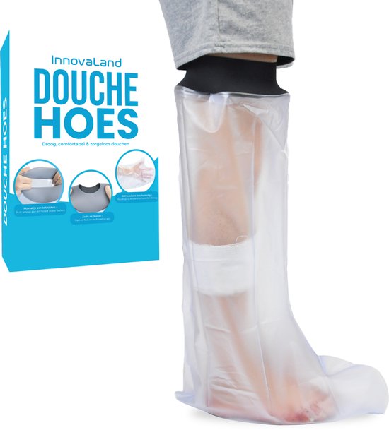 Innovaland - Douchehoes - Been Kort - 65 CM - Voet - 100% Waterdicht - Voet - Gipshoes - Douche Hoes - Douchezak Been Gips - Onderbeen