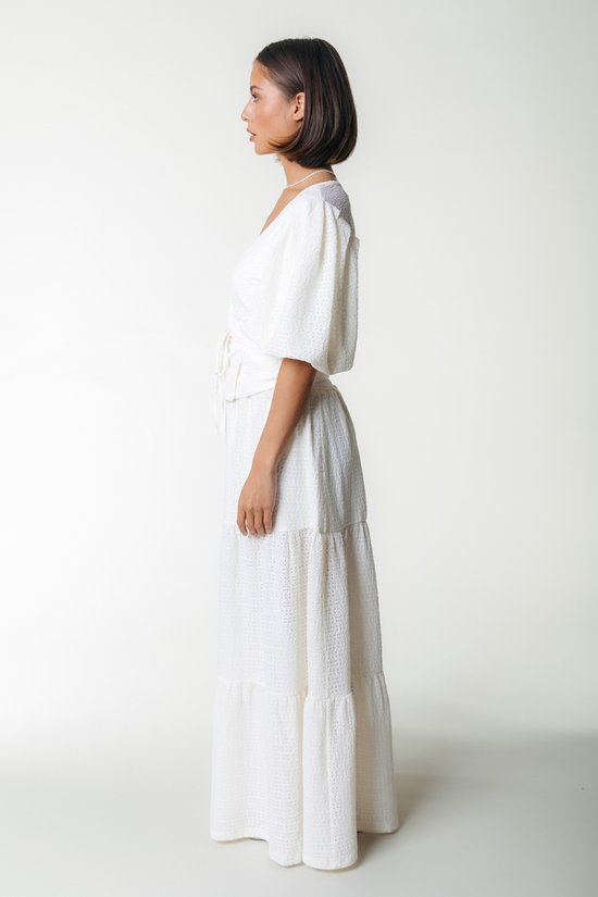 Colourful Rebel - Dewi Knitted Structure Smock Maxi Skirt - Dames ...