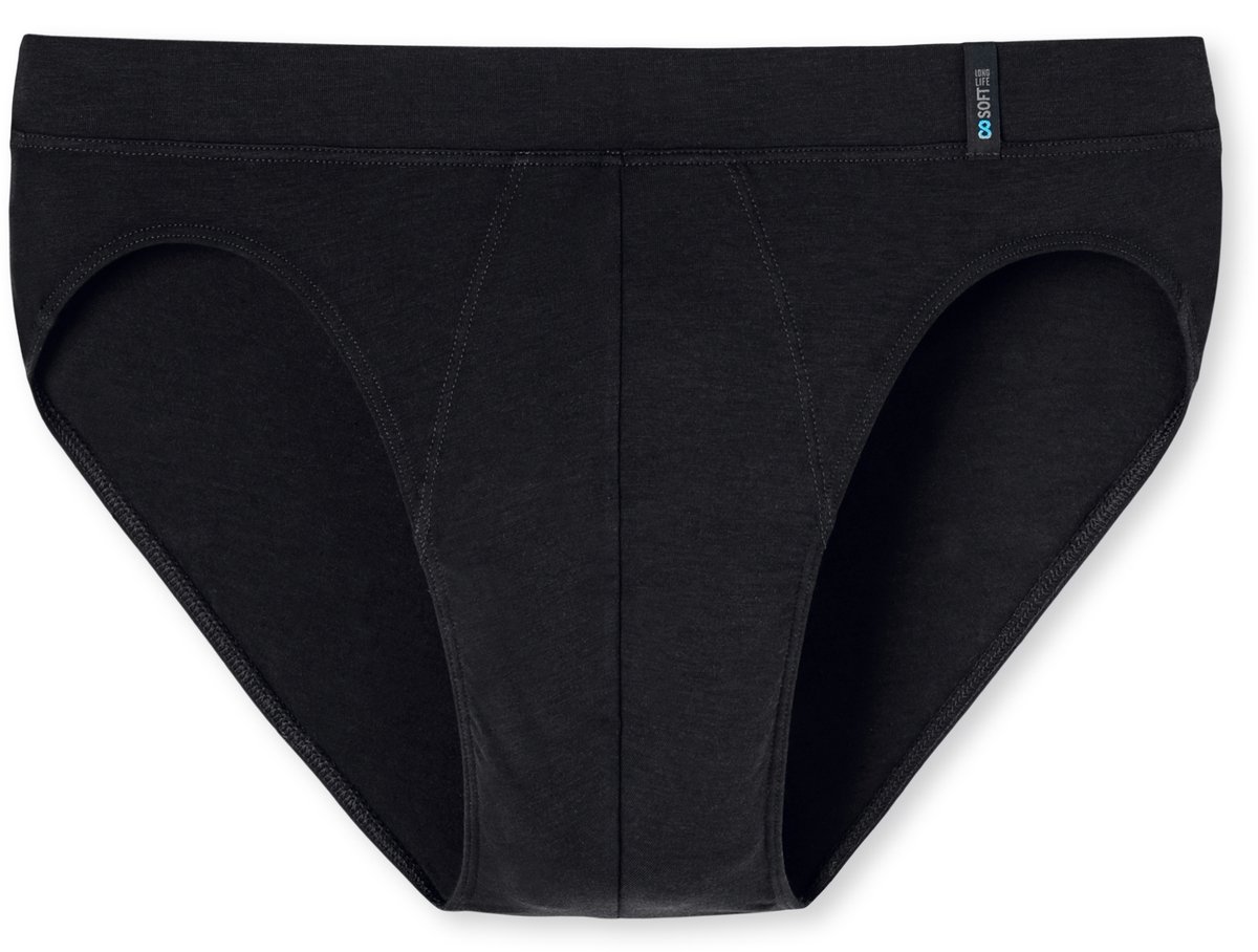 SCHIESSER Long Life Soft slip (1-pack) - heren rio slip blauwzwart