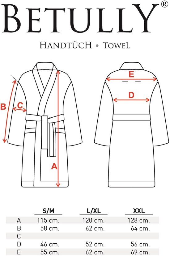 Betully ® - Peignoir gaufré unisexe - Badjas 100% coton turc - Anthracite - Peignoir gaufré pour femme et homme - Taille L/XL - Peignoir - Col châle - Badjas femme - Badjas homme - Taille L / XL - Anthracite