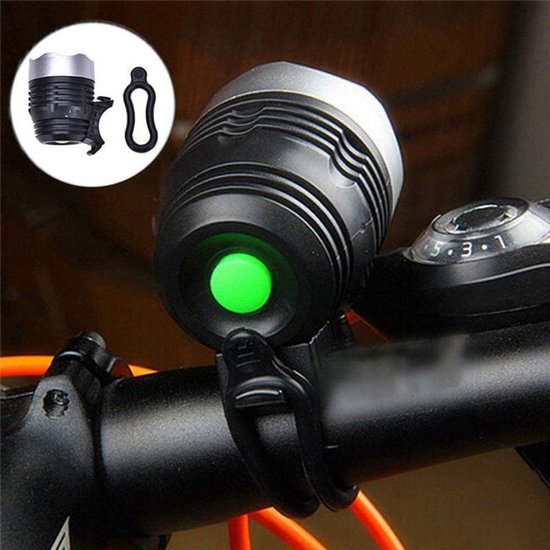 Fietslamp - 3W - Fietslamp voorlicht - Fietskoplamp LED - Fietslampjes - Racefiets verlichting - Fietsaccessoires - Wielrennen - Valbestendig - Koplamp fiets - Fietslampjes - Fietslichten - zwart — afbeelding 3