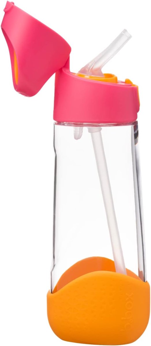 b.box Tritan-Drinkfles en Waterfles - Eenvoudig vast te Houden Fles met Lekvrij Deksel - Cool Modern Kindvriendelijk Ontwerp - Drinkbekers - Volgt de Drinkbeker op - 600 ml