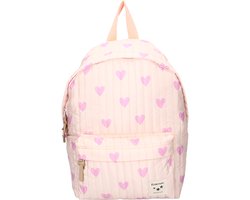 Kidzroom Magical Meadows - Kinder rugzak - 11,5 liter - 37 x 26 x 12 cm - Hartjesprint - Roze