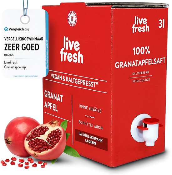 LiveFresh Granatapfel – 3 Liter