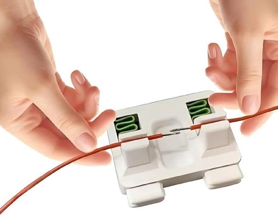 kabelverbinder - 4 stuks - draadverbinder voor robotmaaier perimeterdraad - Elektrisch draadlasapparaat - met ondersteuning voor autobedradingstaken - wit van Merkloos	 — afbeelding 5