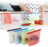 10 stuks vaatwasmachinebestendig herbruikbare zakken siliconen, lekvrije herbruikbare diepvrieszakken, BPA-vrije herbruikbare opbergzakken voor lunch marineren voedsel reizen (wit) - 3 gallon 4 sandwich 3 snackzakken 10 stuks vaatwasmachinebestendig herbruikbare zakken siliconen, lekvrije herbruikbare diepvrieszakken, BPA-vrije herbruikbare opbergzakken voor lunch marineren voedsel reizen (wit) - 3 gallon 4 sandwich 3 snackzakken