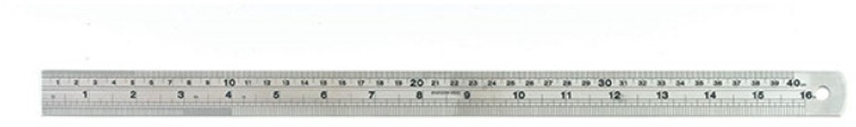 Metalen liniaal voor kartonnen dozen 42,5x2,4cm - Artemio