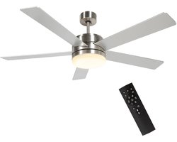 Livano Plafondventilator - Met Verlichting - Plafond Ventilator - Met Lamp - Plafonniere Met Ventilator - Met Licht - Wit