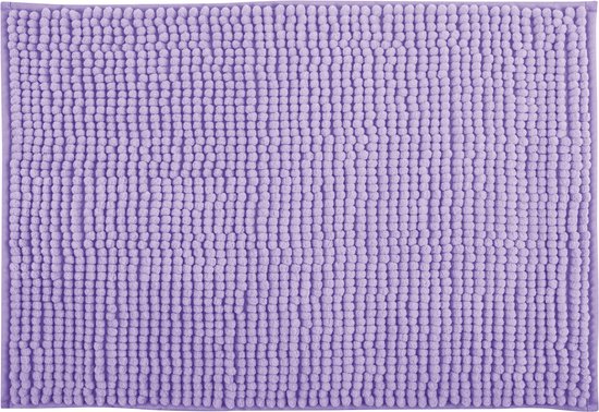 MSV Badmat - CHENILLE - Badkamermat - Microvezel - Paars