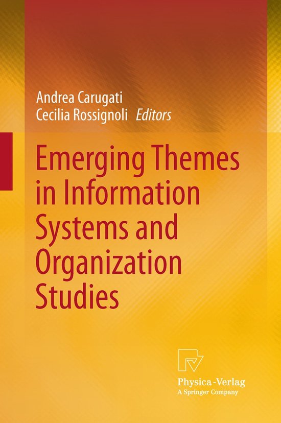 Emerging Themes in Information Systems and Organization Stud ... - cover