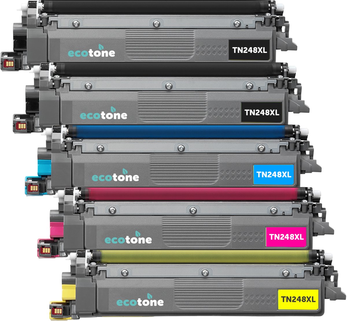 Ecopack (Replaces Brother TN-248XL toner) 2xBL + 1xCMY - (BL 2x3000 Pages) (CMY 3x2300 Pages)
