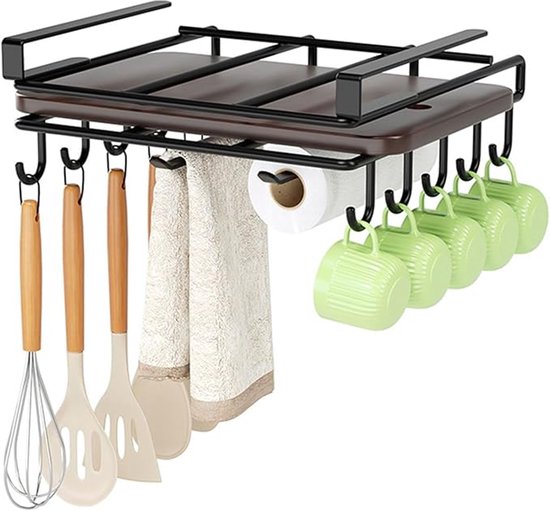 Snijplank Rack Metalen Bakplaat Rack Snijplank Houder Organizer Keuken Opslag Zwart