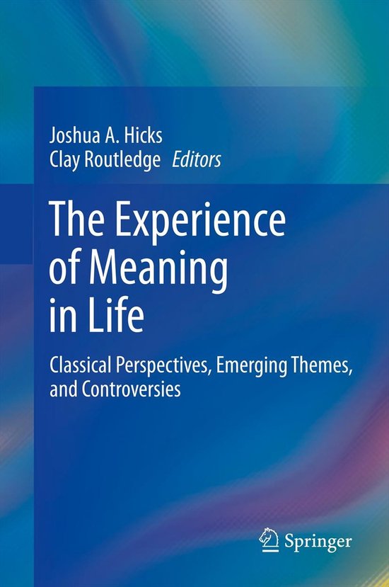 The Experience of Meaning in Life - cover