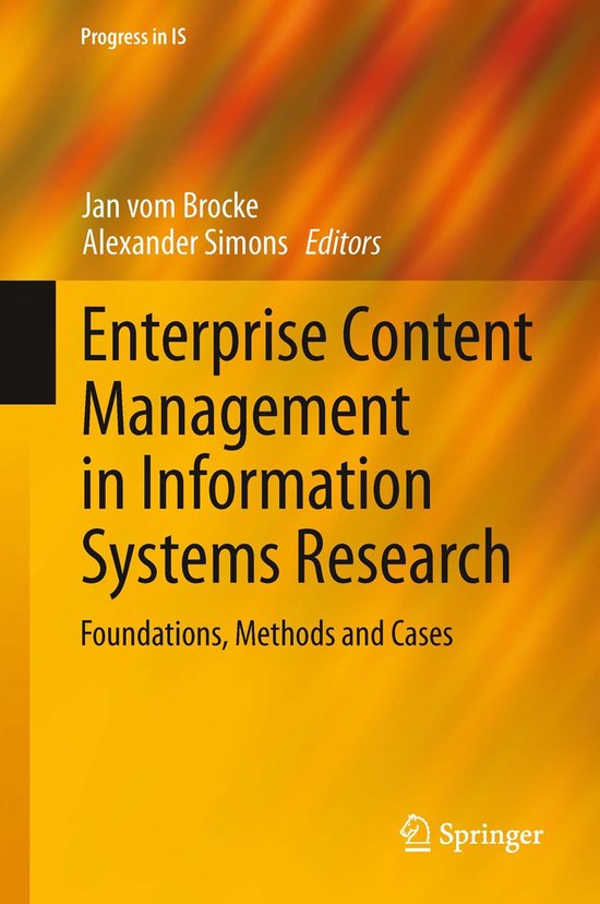 Enterprise Content Management in Information Systems Researc ... - cover