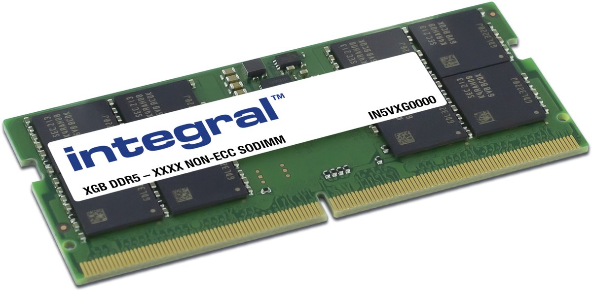 Integral IN5V8GNHWBX: 8GB DDR5 4800MHz SODIMM | Next-Gen Laptop Performance Upgrade
