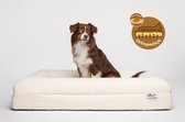 CloudyPaw Orthopedische Hondenmand - Orthopedisch Hondenkussen - Hondenmand - Hondenbed - Afneembare hoes - Wasbaar - Met Rits - Beige - Medium