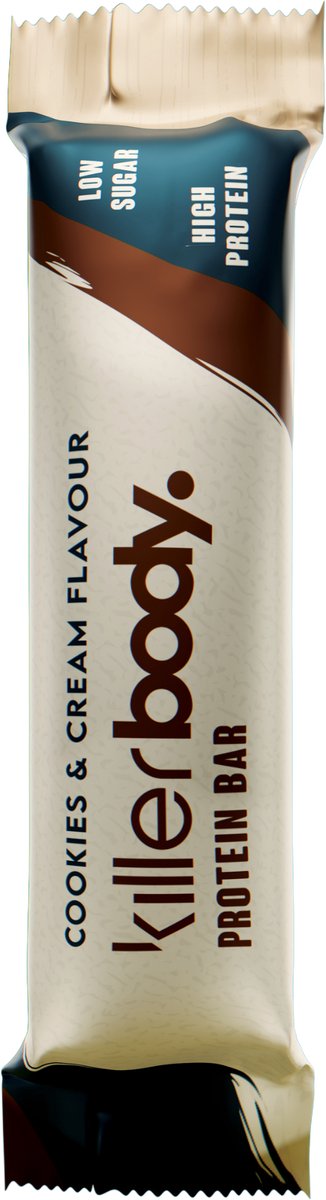 Killerbody Protein Bars Cookies & Cream - 15-pack - Slechts 1,3 g Suiker - Voor Vrouwen — afbeelding 2