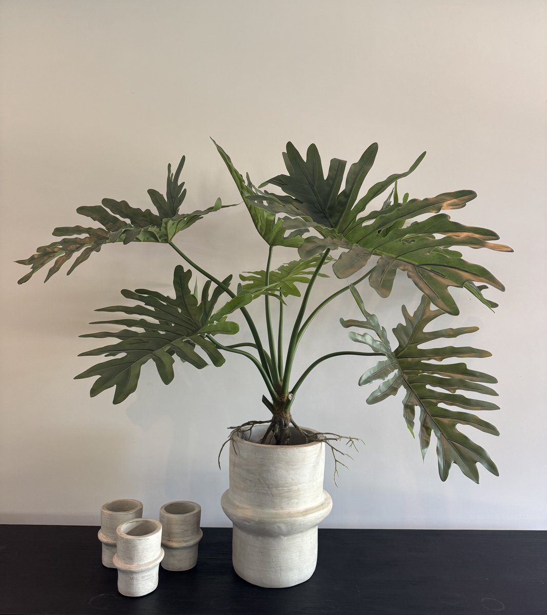 Kunstplant – Philodendron – Zijden bladeren – 80 cm hoog