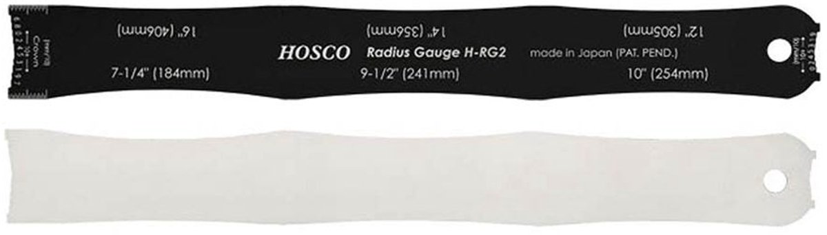 Hosco H-RG2 Radius Gauge + Snaarhoogtemeter RVS