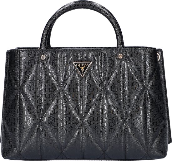 GUESS sac à main sac à épaule bandoulière Aldina Girlfriend Satchel Black noir