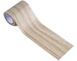 8cmx4,57m Houtnerf Reparatietape - Zelfklevend Houtducttape Rol - Multifunctioneel Houtnerf Reparatiepatch voor Tafels - Deuren - Ramen - Vloeren - Stoelen - Meubelrenovatie Lichtgrijs