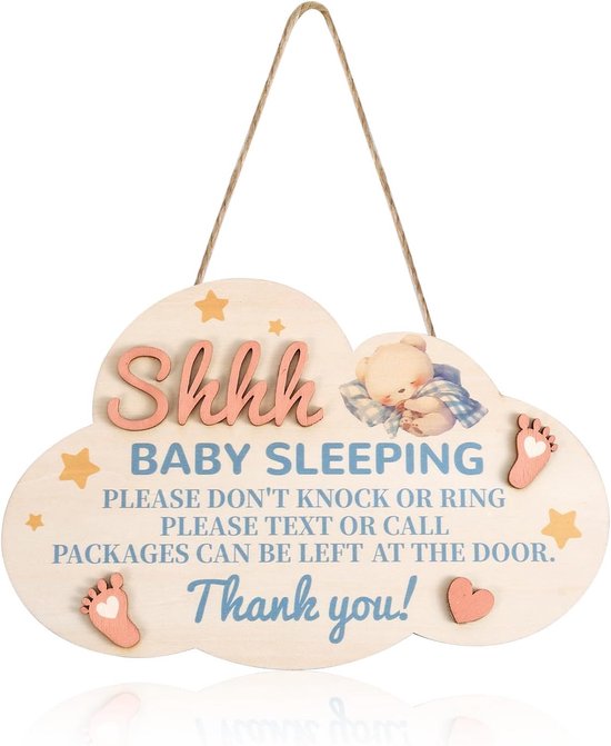 Deurhanger Ssst... Baby slaapt - Van En Voor Oma