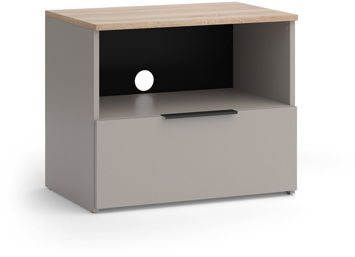 Vicco Wido TV-meubel – 60 x 50 cm met lade Grijs