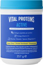 Vital Proteins Active Citroensmaak - Suikervrij - 357 gram - 10 gram Peptiden Rundercollageen