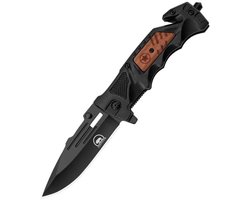 Tamarow Opvouwbaar Zakmes - Kampeermes - Survival Mes - Outdoor - 21 CM - Zwart