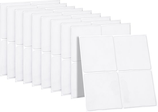 Hode 10 stuks 3D zelfklevende tegels voor keuken, tegelstickers voor