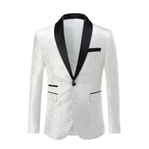 ALLTHEMEN Modieus Heren Colbert - Vierknoopsmouwen Pak - M
