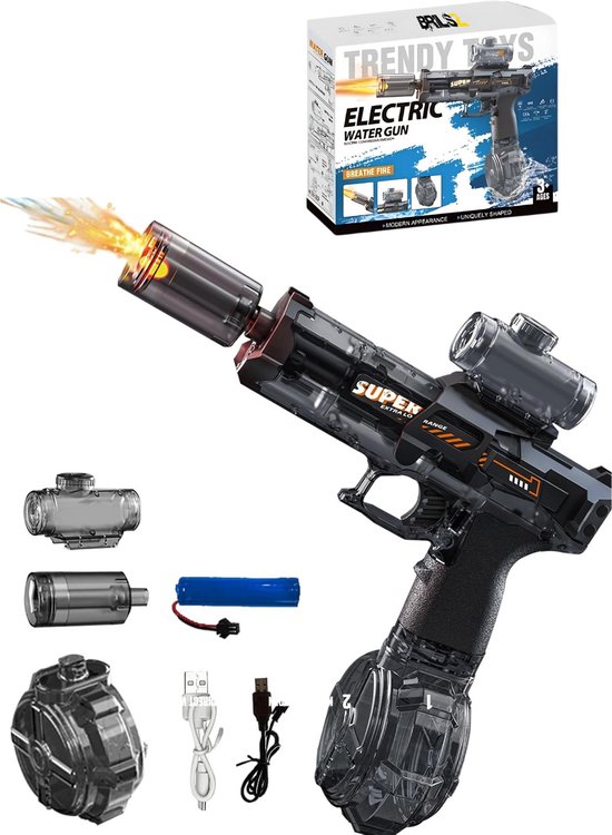 Elektrisch waterpistool met vizier – grijs